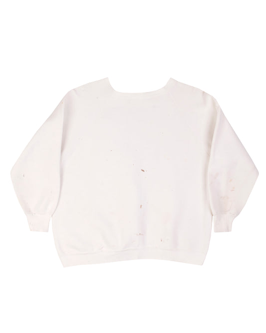 All Cotton White Crewneck