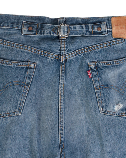 Levi's LVC 201xx Repro Valencia Street Factory Buckle Back Denim Jeans #555 Button