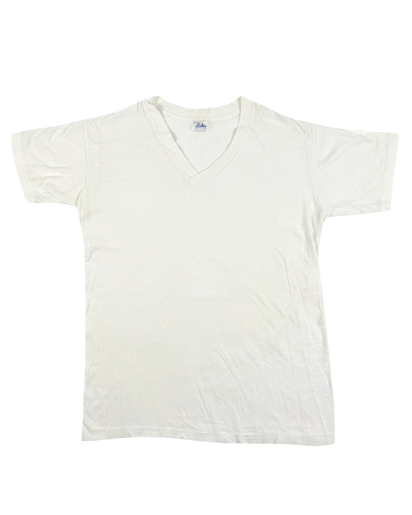 Selby Blank White V-Neck T-Shirt