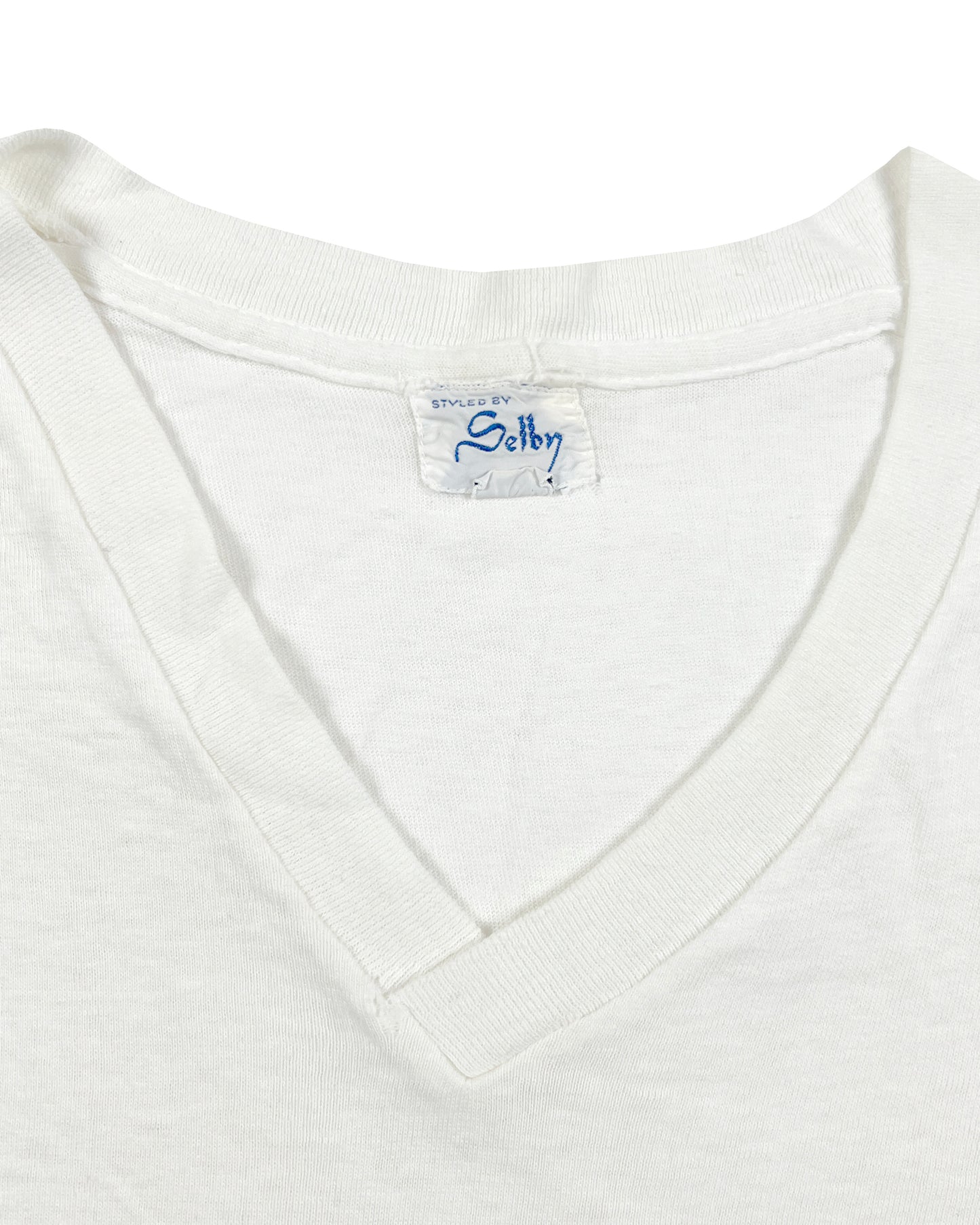 Selby Blank White V-Neck T-Shirt