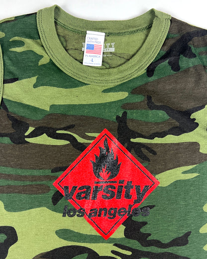 Varsity Los Angeles Flammable Sleeveless Camo T-Shirt