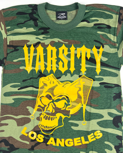 Varsity Los Angeles Jester Skull Camo T-Shirt