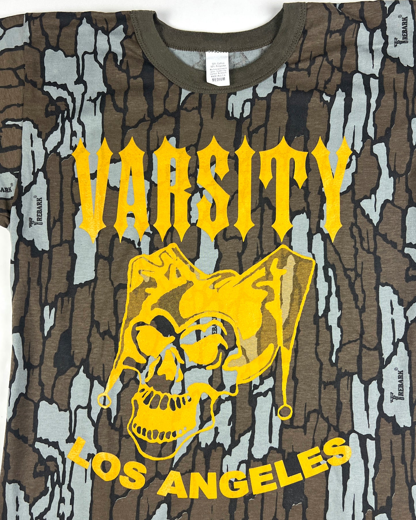 Varsity Los Angeles Jester Skull Trebark Camo T-Shirt