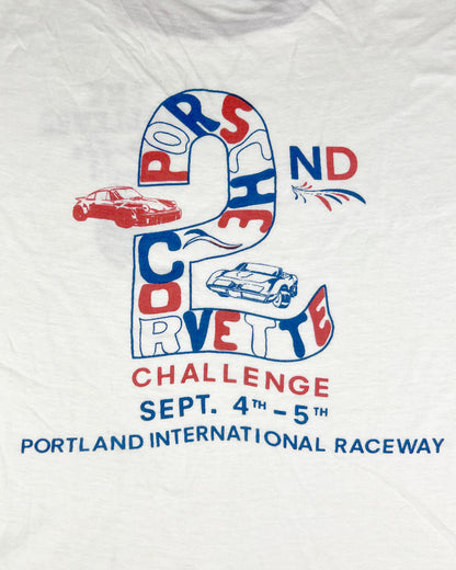 Porsche vs Corvette Challenge Ringer T-Shirt