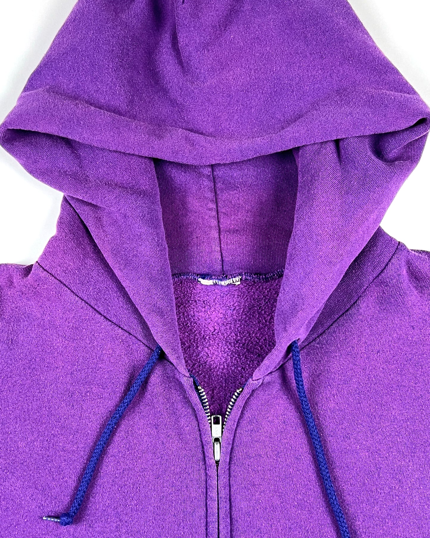 Blank Purple Zip Up Hoodie