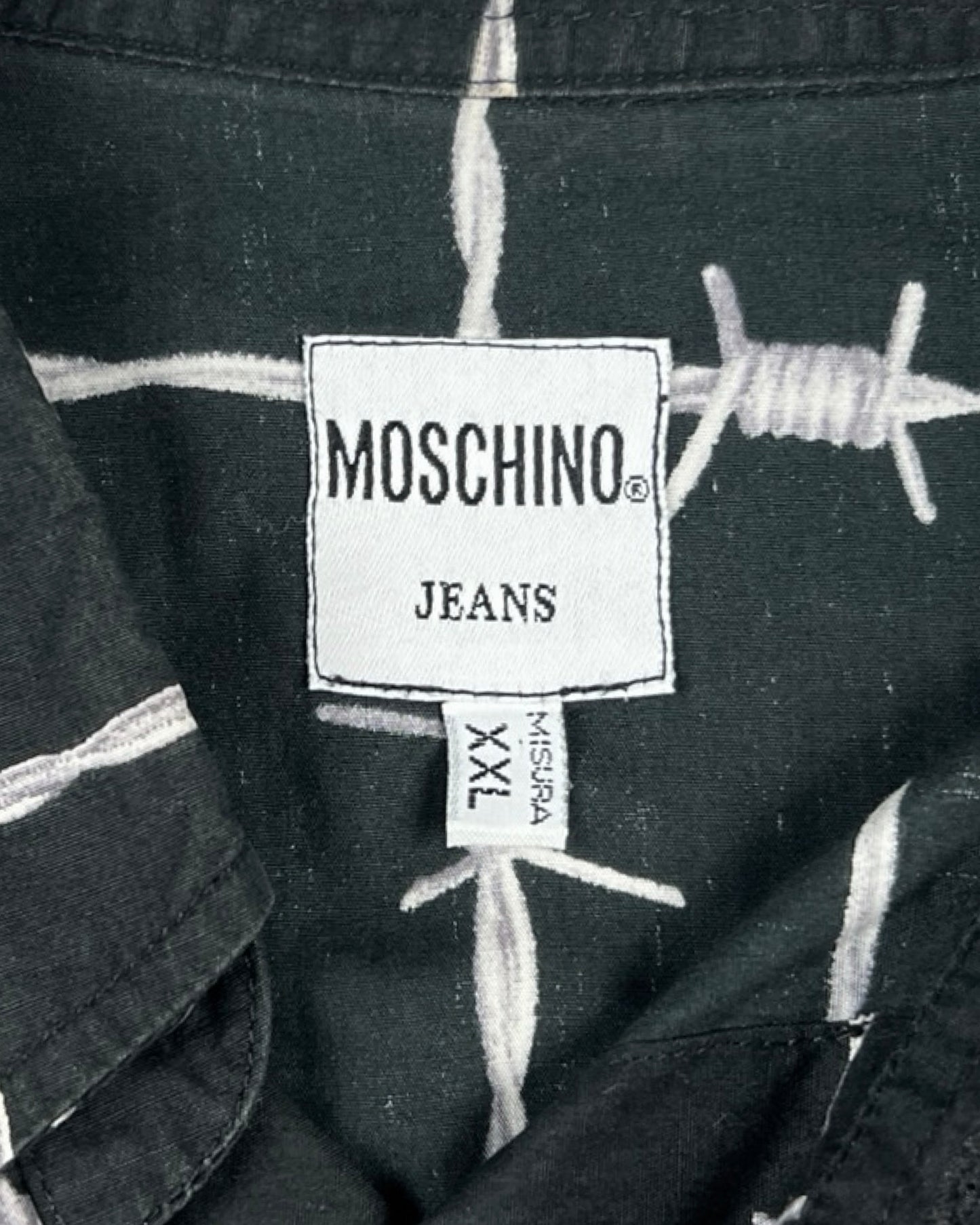 Moschino Jeans Barbed Wire Button Down Shirt