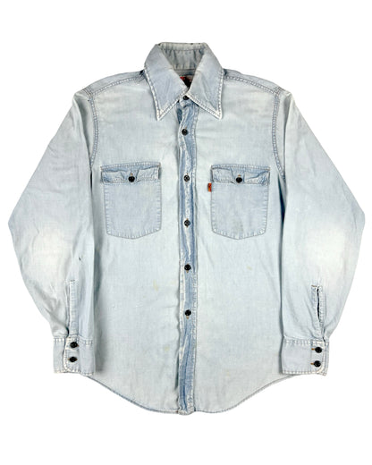 Levi's Orange Tab Thrashed Western Chambray