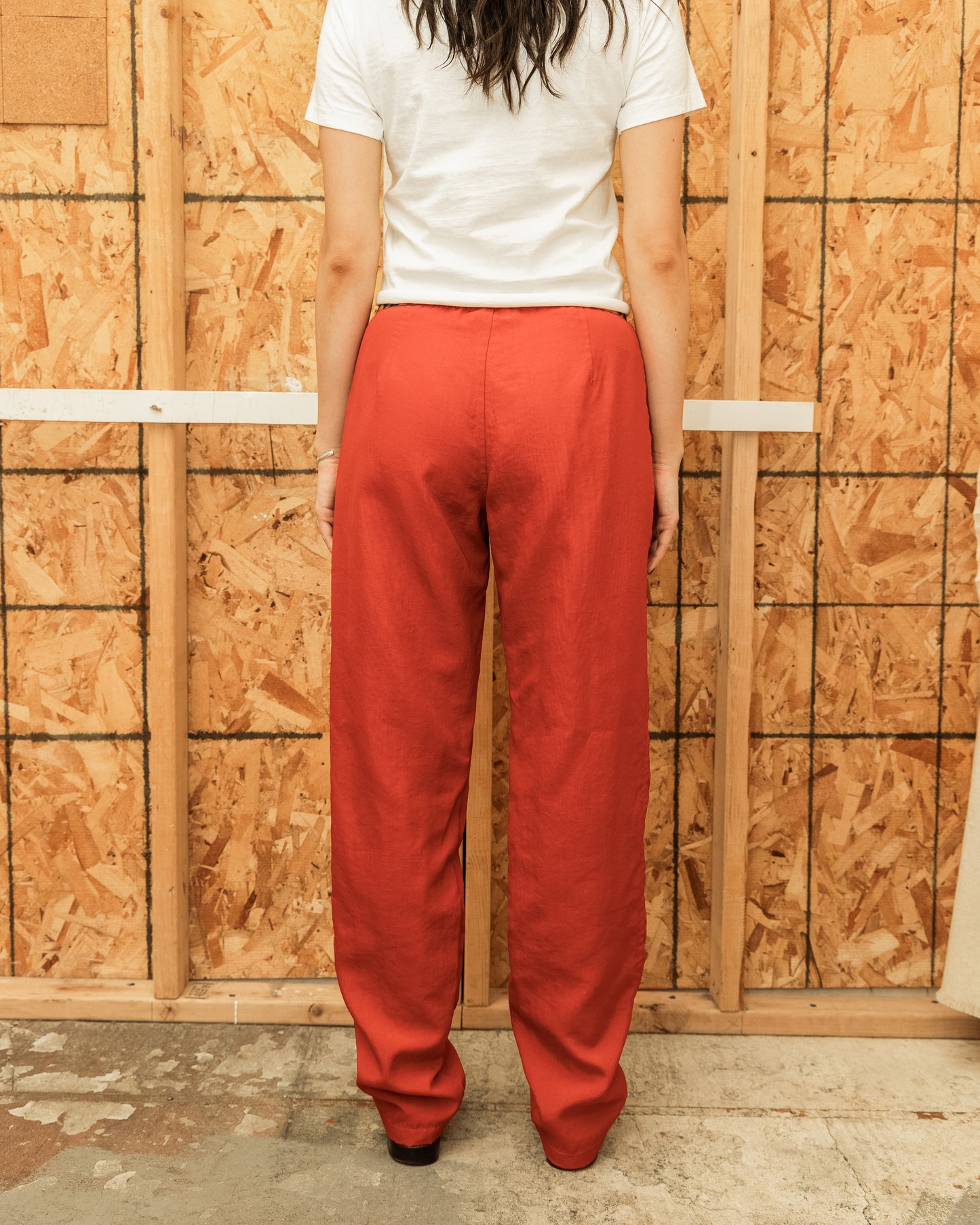 Jean Paul Gaultier Red Nylon Trousers