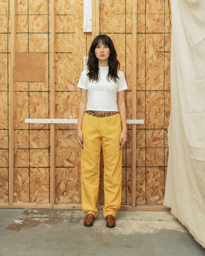 Jean Paul Gaultier Yellow Nylon Trousers