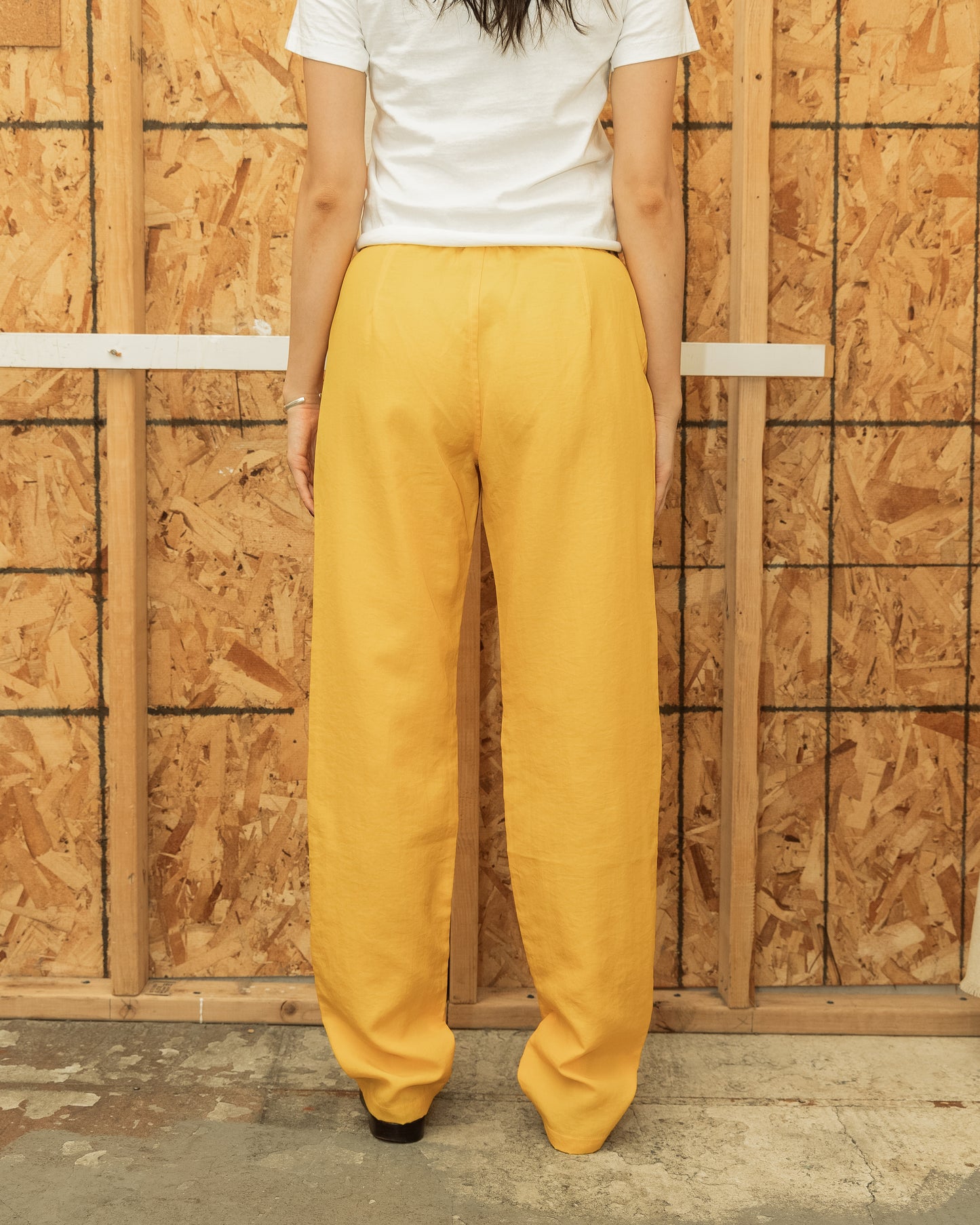 Jean Paul Gaultier Yellow Nylon Trousers