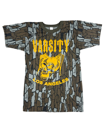 Varsity Los Angeles Jester Skull Trebark Camo T-Shirt