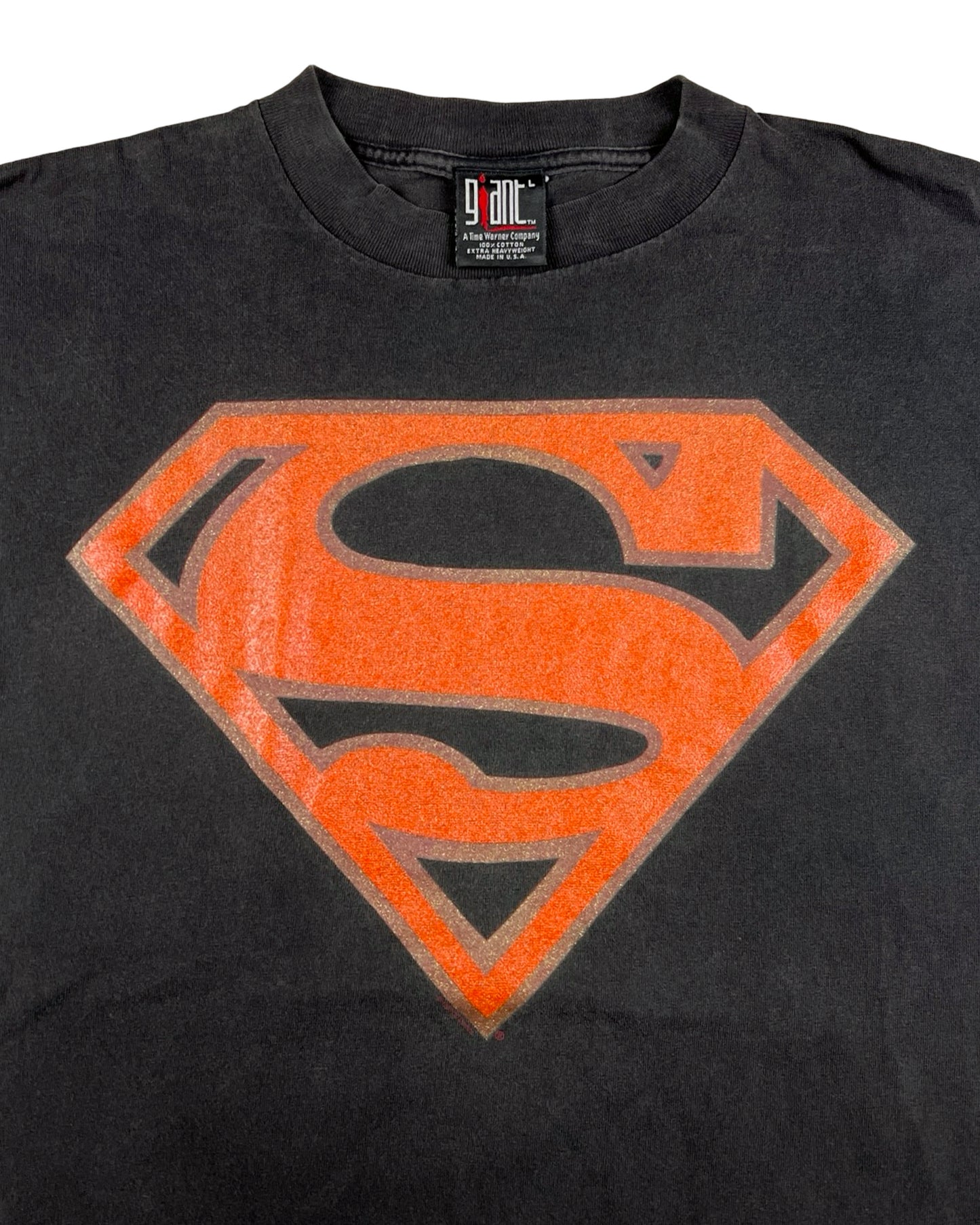 Superman Glitter Print T-Shirt