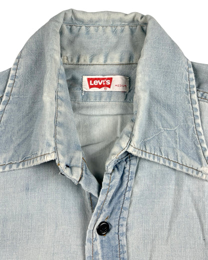 Levi's Orange Tab Thrashed Western Chambray